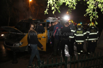  بالصور: حريق سيارة أجرة وسط مدينة يافا دون وقوع اصابات والشرطة تعتقل مشتبه 